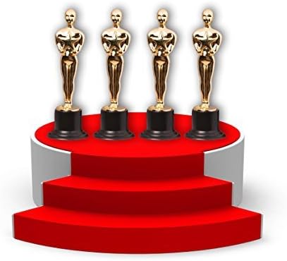 Kangaroo's Gold Award Trophies, 6-Inch Statues (6 Pack)