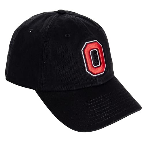Desert Cactus The Ohio State University Baseball Hat OSU Buckeyes Brimmed Embroidered Hats Cap Adjustable Cloth Strap Adult (Style D1) Black