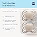 MAM Perfect Baby Pacifier 0-6 Months, Extra Thin Nipple, Developed with Orthodontists, Clinically Proven, Glows in The Dark, BPA-Free Silicone, Pack of 2, Made in Europe