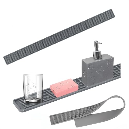 HJYDGJ 2 unidades de alfombrilla para lavar platos, goteo estrecha y para grifo