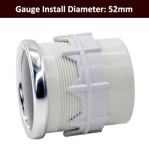 ETOPARS Universelle Auto Abgastemperaturanzeige 2Zoll 52mm Auto Abgasmessgerät Auspuff Gas Temperatur Zeiger Anzeige Abgas Weiß Lichtanzeige Instrument Rauchtönung Len