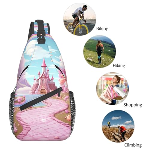Mochila Sling Crossbody Negra de Uso Urbano miniatura 5