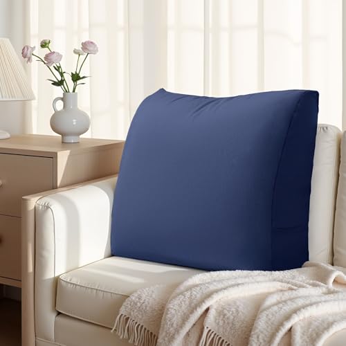 strusery Almohada de Cuña Cojín de Apoyo Almohada de Respaldo para Cama, Almohadas de Lectura de Cuña para Apoyo de Espalda - Perfectas para Cama y Sofá Cómodo Cojín de Cama para Sentarse, Terciopelo
