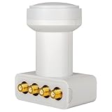 Rauschmaß 0,1 dB MegaSat HD-Profi Quad LNB