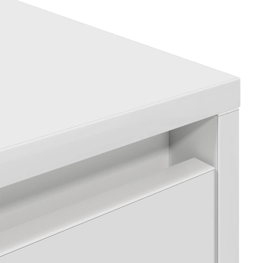 vidaXL Mobile Porta TV con Luci LED Bianco 100x41x50 cm, Mobile TV, credenza TV, Armadio Hi-Fi, banco TV, Mobile Porta TV, Mobile multimediale