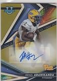 Football Trading Card 2022-23 Bowman University Best Autograph Refractor Gold #BA-IA Israel Abanikanda EX/NM Auto 16/50