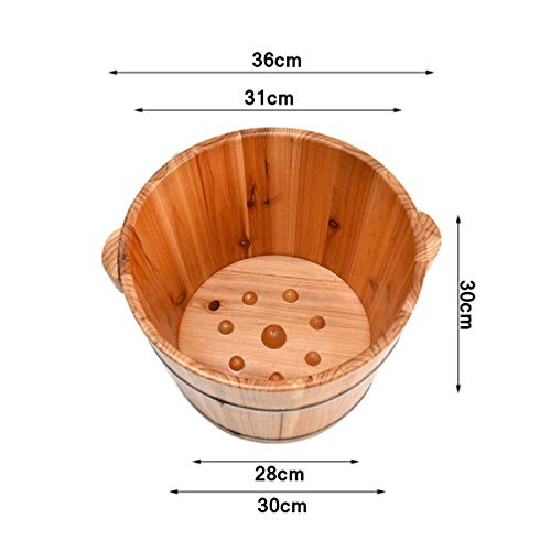 Bañera de madera para pies spa y masaje miniatura 5