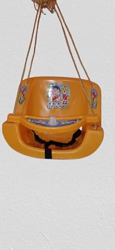GROWYS Baby Swings Musical Baby Kids Garden Home Hanging Jhula Play Safe Swing Ride Seat Chair Bucket Outdoor/Indoor Rope Plastic...