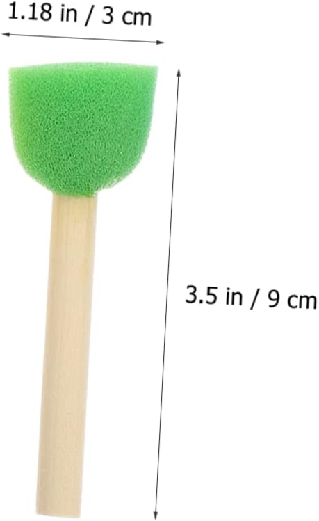 30pcs Paint Sponge Brush Boys and Girls Sponge Painting for Boys and Girls Brushes for Painting Washable and Easy to Clean