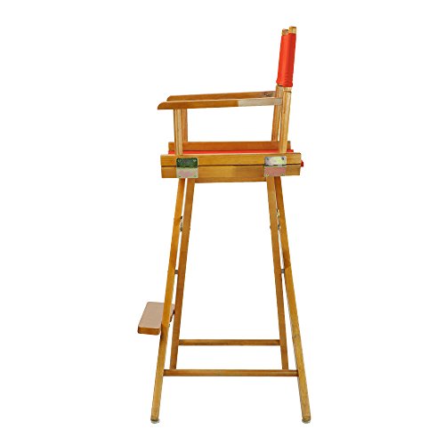 Casual Home Director Chair, Honey Oak Frame-Solid Wood, 30 inches