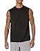 Amazon Essentials Men's Performance Muscle T-Shirts, Pack of 2, Black/Medium Grey, X-Large