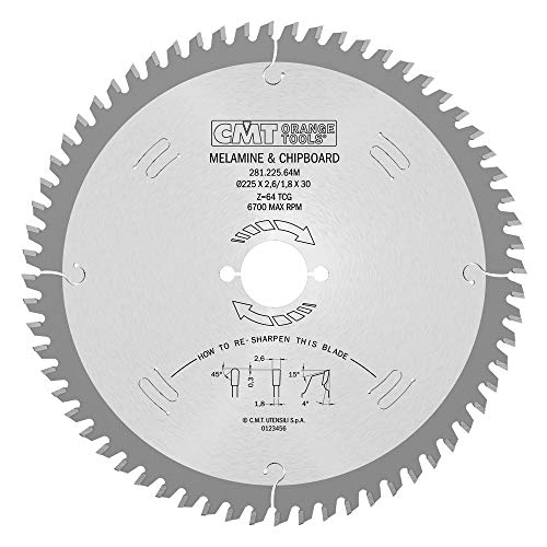 CMT 281.225.64M Sierra circular de diente trapezoidal positivo Cover