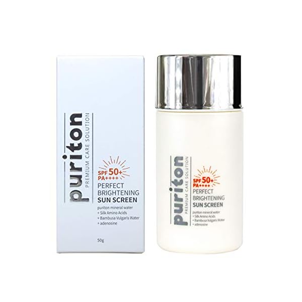 Puriton-Anti-Aging-Perfect-Brightening-Sun-Screen-Broad-Spectrum-SPF-50-with-Natural-Mineral-Extract-Korean-Daily-Facial-Protection-50g-2-Fl-oz Puriton Anti Aging Perfect Brightening Sun Screen Broad Spectrum SPF 50+ with Natural Mineral Extract, Korean Daily…