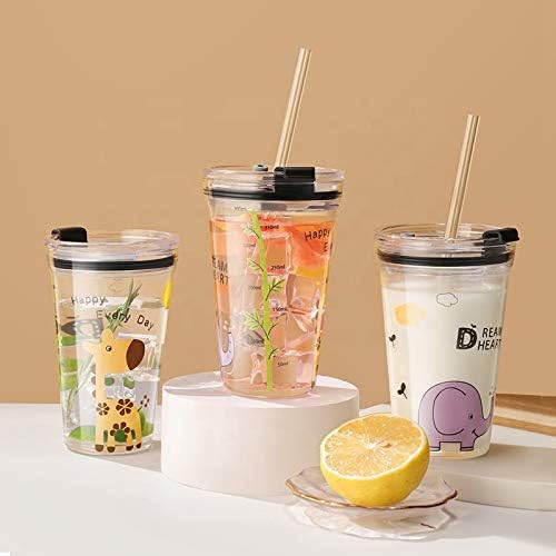 Classic Premium Beer Pint Glasses with Lid - Highball Cocktail Mixing Glass Perfect for Cold Beverages, Soda, Water - Used in Bar, Restaurant, Pub (400 ml)(Random Design) (3)