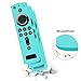 Remote Case/Cover for Fire TV Stick 4K,Protective Silicone Holder Lightweight[Anti Slip]ShockProof for Fire TV Cube/Fire TV(3rd Gen)Compatible with All-New 2nd Gen Alexa Voice Remote Control-Turquoise