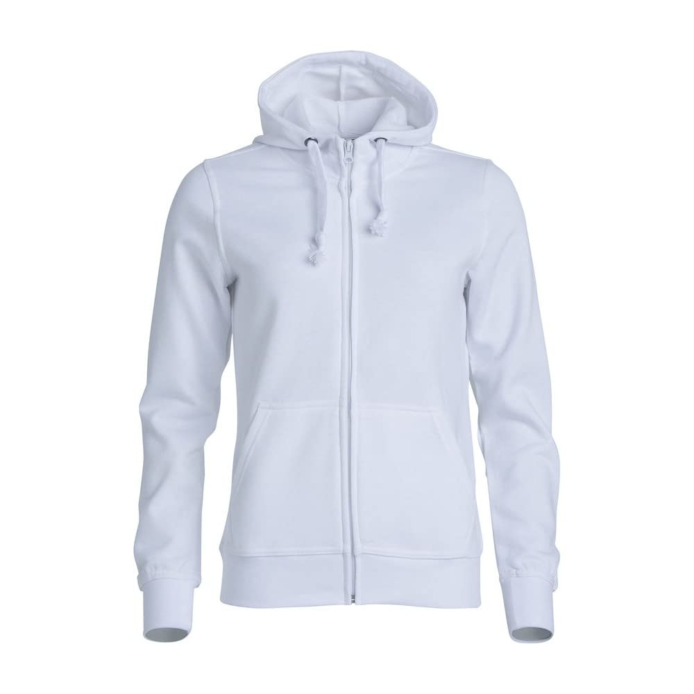 CliQue Womens/Ladies Plain Full Zip Hoodie (M) (White)
