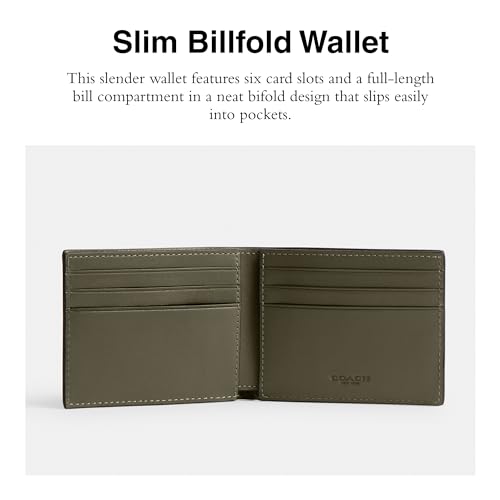 Coach Slim Billfold, Army Green2