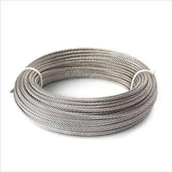 WIRE ROPE, 4MM, 50MTR, S.S, GRADE-304