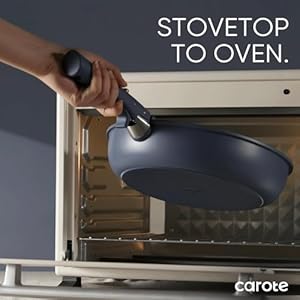 CAROTE 19pcs Pots and Pans Set, Nonstick Cookware Set Detachable Handle, Induction Kitchen Cookware Sets Non Stick with Removable Handle, RV Cookware Set, Gold and Blue CAROTE 19pcs Pots and Pans Set Nonstick Cookware Set Detachable Handle Induction Kitchen Cookware Sets Non Stick with Removable Handle RV Cookware Set Gold and Blue