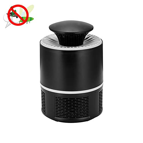 ZYRAY Mosquito Killer Lamp, USB Photocatalyst UV Physical Mosquito Lamps Chemical-Free Mute Operation for Bedroom Kitchen Office,Black