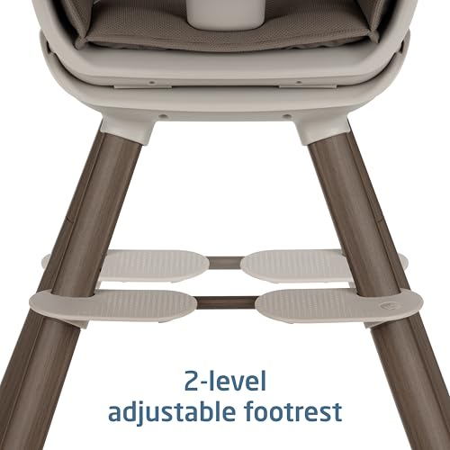 Image of Maxi-Cosi Moa 8-in-1 High Chairs for Babies and Toddlers, Machine Washable Infant High Chair, Compact, Convertible High Chair Lightweight Design, Truffle