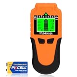 Detector Cables y tuberias 6-en-1 – Detector de Vigas Mejorado con Pantalla LCD y Alarma Sonora, Sensor de Pared Preciso para Madera, Metal y Cables Eléctricos