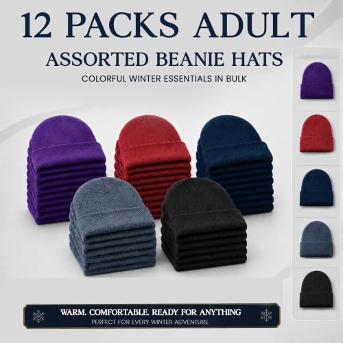 Image of Yacht & Smith Winter Beanies & Gloves For Men & Women, Warm Thermal Cold Resistant Bulk Packs