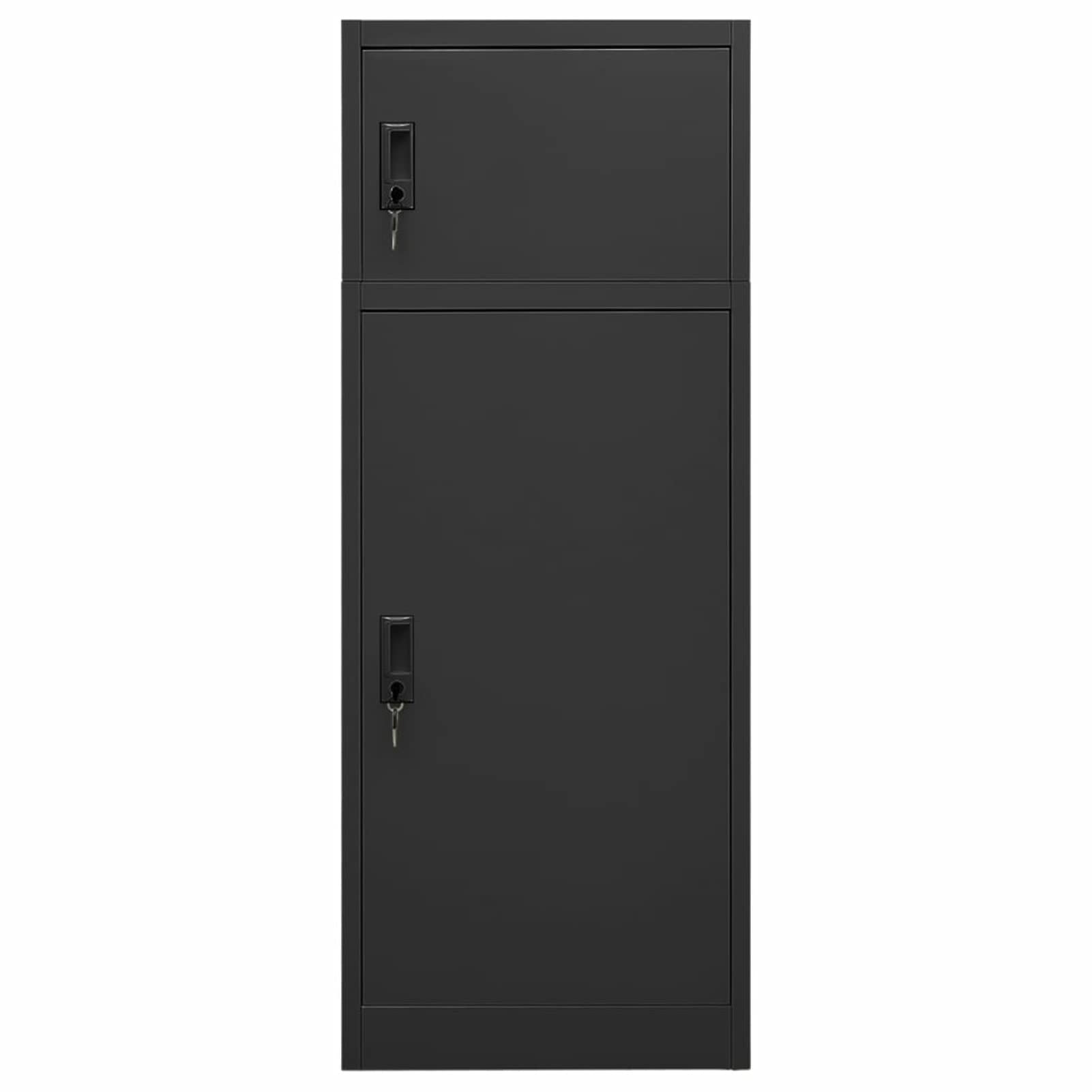 Armario para Sillas de Montar Acero Armario para Monturas Metalico Gris Antracita 53x53x140 cm