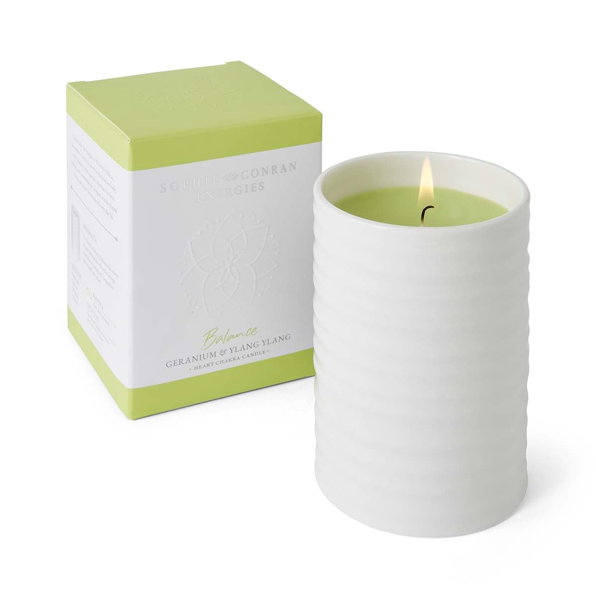 Sophie Conran Geranium & Ylang Ylang Candle, White