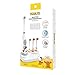 Peanuts Snoopy Electric Toothbrush Kit – Battery Powered Toothbrush with 4 Replaceable Brush Heads, High Vibration Cleaning, and Base Stand – Waterproof and Portable