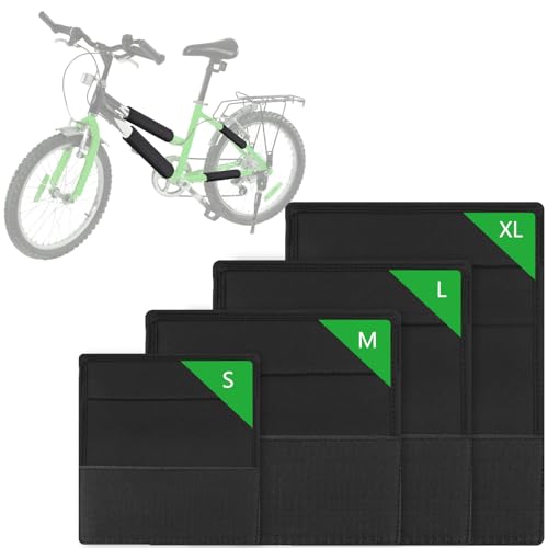 CLOPAE Fahrrad Rahmenschutz 4er Set Schutzrahmen Fahrradträger Fahrradzubehör Transportschutzset für Thule Fahrradträger
