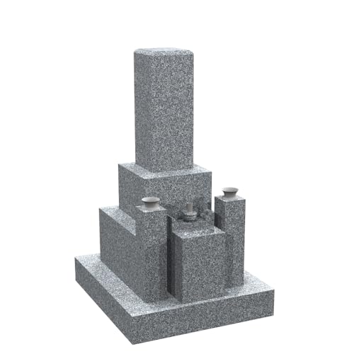 国産　大島石　角型香炉セット　お墓参り 国産大島石角型香炉セットお墓参り