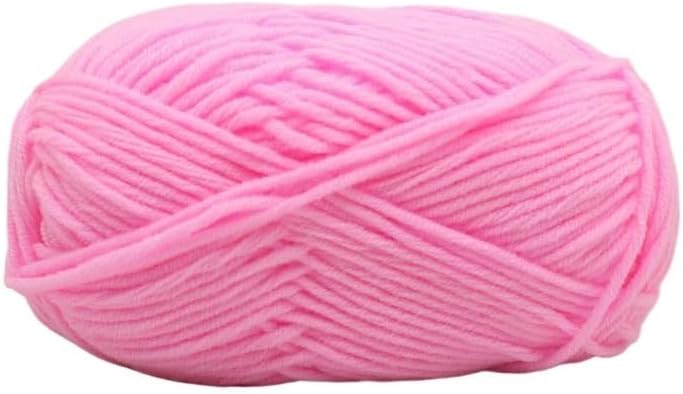 5 Rolls 2.5mm Ply Milk Blend Cotton Yarn for Crocheting Thick Hand Knitting Craft(31)