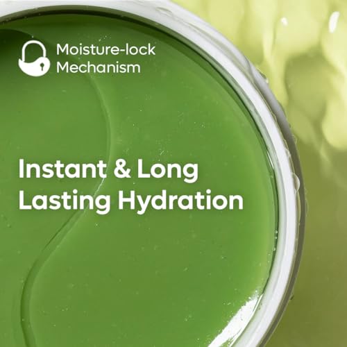 mCaffeine Green Tea Hydrogel Under Eye Patches for Fine Lines Reduction | Cooling Under Eye Patch Mask with 1% Caffeine for Instant Hydration &... - Image 4