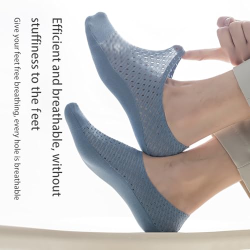High-End Ice Silk Mesh Socks,Invisible Non-Slip Breathable Ice Silk Socks,Ultra Thin Socks Non Slip No Show Socks3
