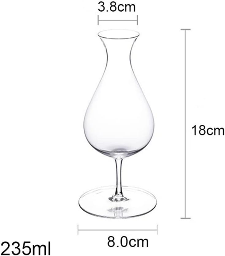Goblet Whiskey Glass Professional Tasting Home Wedding Party Drinking Wine Cup 235ml