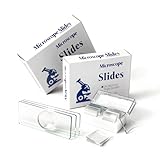 Single Concave Microscope Slides & Coverslips Kit in Wooden Case - 25 Pre-Cleaned Slides, 100 Square Coverslips for Monocular, Binocular, Trinocular Microscopes, Deluxe Gift Set