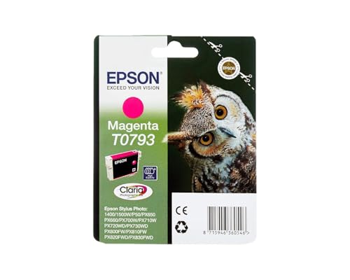 Cartouche encre magenta Epson C13T07934010 pour corriger les dominantes vertes sur Stylus Photo 1400