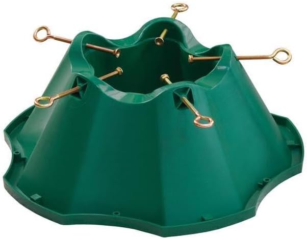 Jack-Post Oasis Christmas Tree Stand 10 ft for Real Trees – Sturdy Construction with 5 Eye Bolts – 1.9-Gallon Water Reservoir – Steel Spike Plate for Enhanced Stability – Fits Up to 10ft Trees
