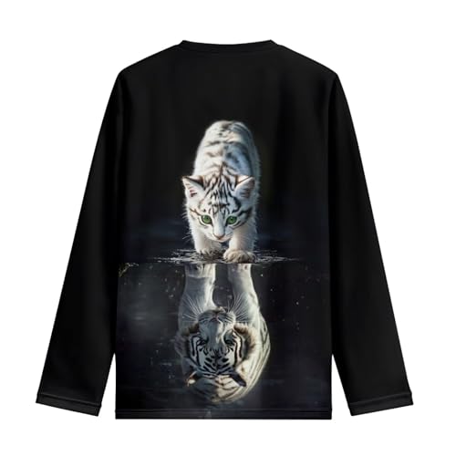 Children‘s Long Sleeve Shirts Casual Crewneck T Shirts Graphic Tee Tops Spring Fall Clothes3