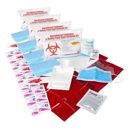 Image of 22 Piece Bodily Fluid Cleanup Pack /Bloodborne Pathogen Kit - OSHA Compliant (Pack of 3)