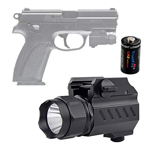 TrustFire G02 Gun Light Compact Weapon Mounted Pistol Light 210 Lumen Tactical Flashlight