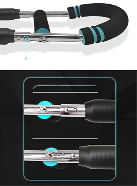 Twister Arm Trainer - 40-100lb Adjustable Chest & Shoulder Workout Equipment, Portable Spring Resistance for Home Fitness, Detachable Power Twist Arm Exerciser for Muscle Training Anywhere