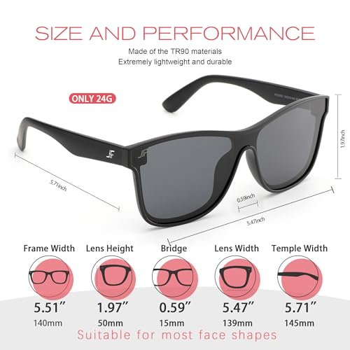 Image of Men's Polarized Sunglasses, Square Rubber Frame Carbon Fiber Temple Fishing Driving Sun Glasses UV Protection RFS8205