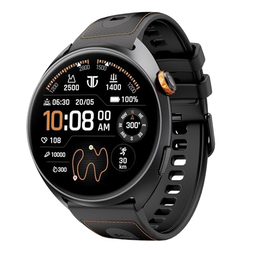 Titan Celestor 2.0 Smartwatch with 1.43' inch AMOLED Display, Dual Band GPS, ABC, Offline Maps, 5 ATM,...