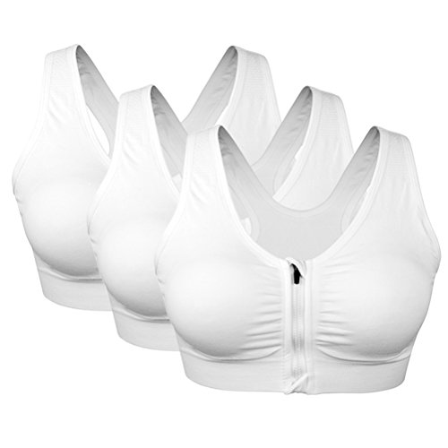 Bustier soutien gorge sport grand format push up sans armature lot de 3