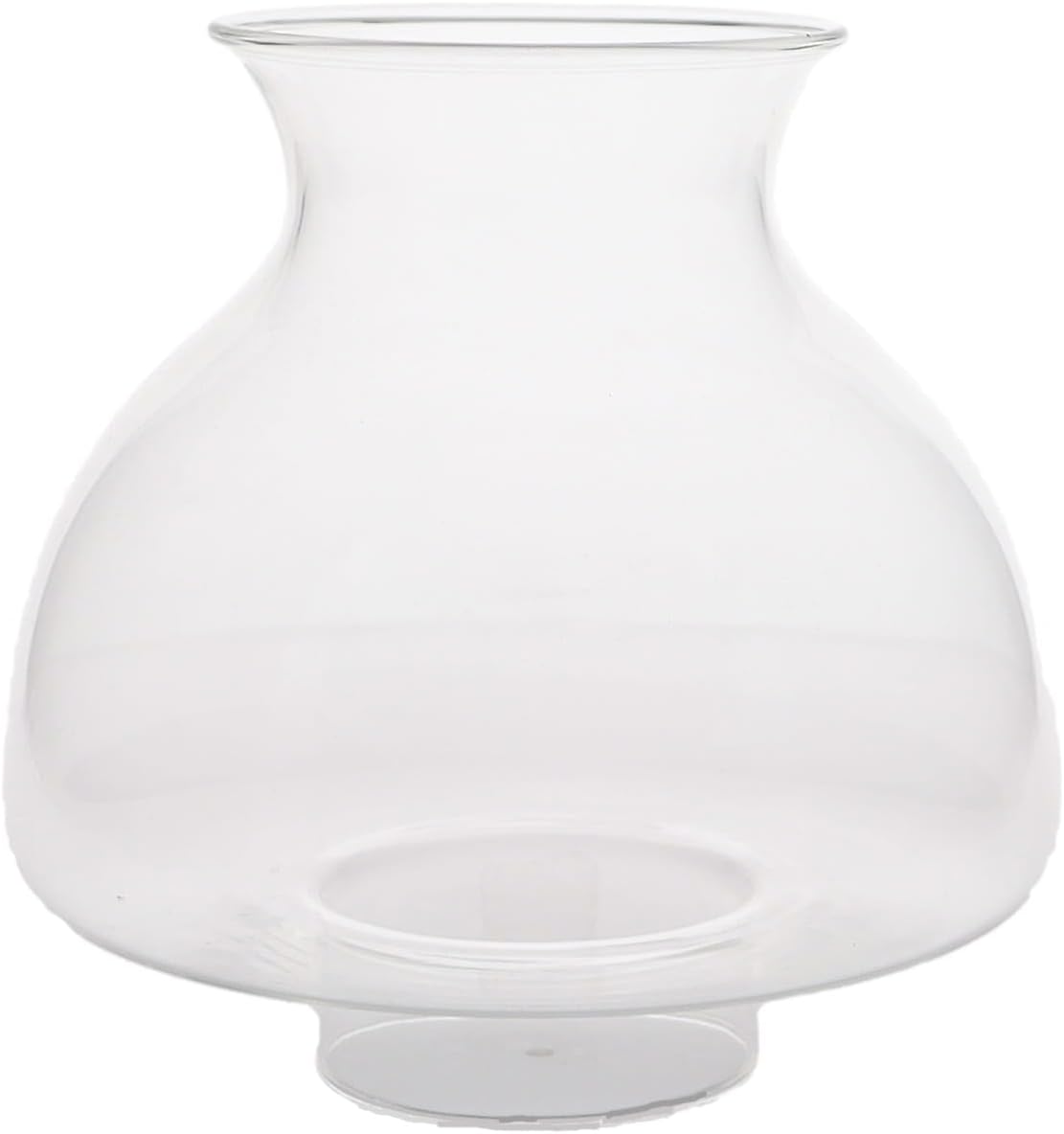 B&P Lamp® 3 Inch by 6 7/8 Inch Clear Mushroom Shape Chimney Globe for Oil and Vintage Lamps