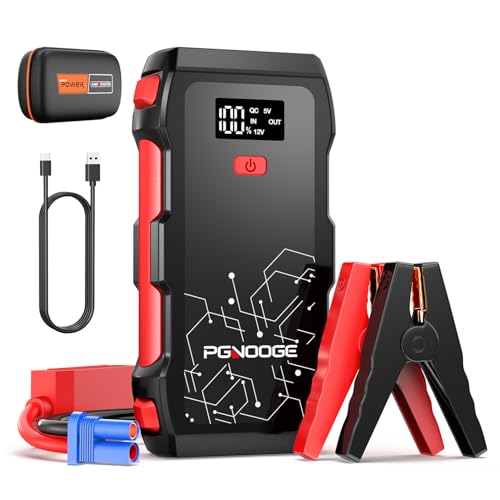 Arrancador bateria coche portatil 26800mAh 12V con linterna y power bank USB