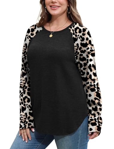 Image of SAMPEEL Sweatshirt for Women Long Sleeve Shirts Crewneck Sweaters Fall Fashion Outfits 2025 Trendy Tunic Tops Plus Size