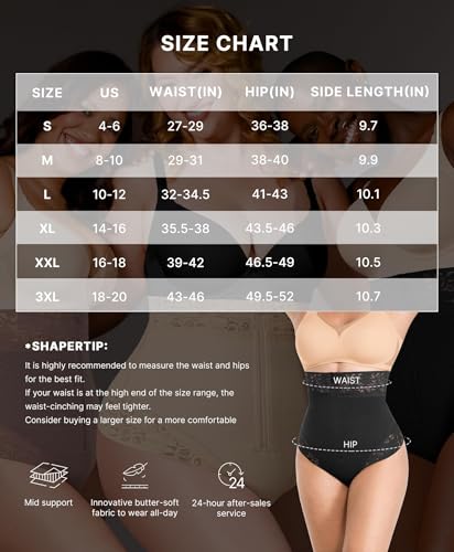 Image of SHAPELLX Tummy Control Thong Shapewear for Women Shaping Thong Body Shaper | Hook Zipper Closure, High Waist, AirSlim, back support, anti-slip, no dig, Faja Panty, under dress, no panty lines, Polka Dot